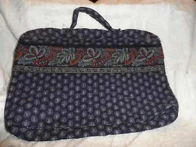 Vera Bradley Laptop Computer Case/small Travel In Retired Classic Navy Pattern • $19