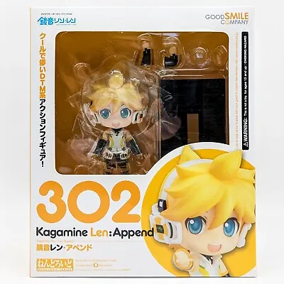 Kagamine Len Append Nendoroid 302 Vocaloid Figure • $59.99