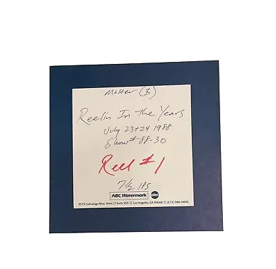 Reelin’ In The Years Radio Show Master Tapes • $75