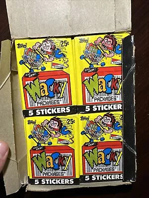 (4) Vintage Wacky Packages Stickers Sealed Wax Packs 1990 Topps • $9.50