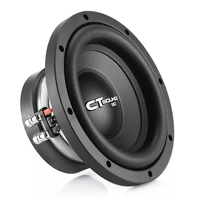 CT Sounds Bio 8” 600-Watt Dual 2-Ohm Car Subwoofer • $49.99