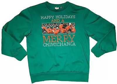 $20 • Buy Marvel Deadpool Merry Chimichanga Men's Green Holiday Christmas Sweater; Size M