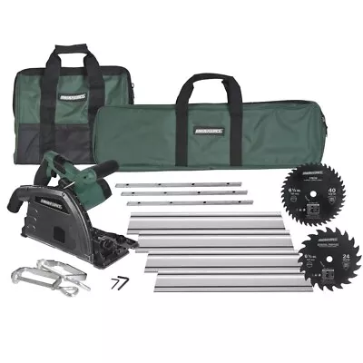 10-Amp Corded 6-1/2  Plunge Cut Circular Saw Kit With 110  Guide Track System • $299.95