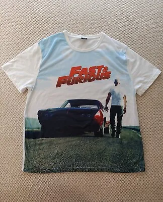 Fast And The Furious T-shirt Men's Size 3XL White Toretto Vin Diesel • $9.35