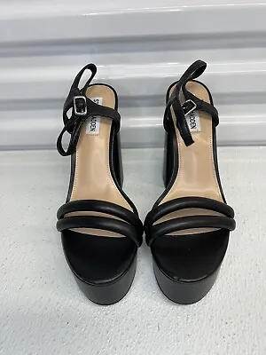 Steve Madden Black Platform Heels Size 9M • $8