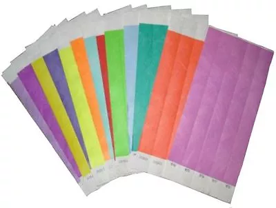 £14.99 • Buy 500 PLAIN 3/4  Wristbands, Security, Events, ID, Parties, Crowd Control, Tyvek