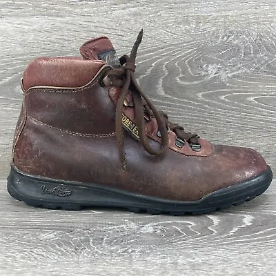 Vasque Gore-tex Vintage Burgundy Leather Skywalk Hiking Boots Goretex Mens Sz 9 • $69.97