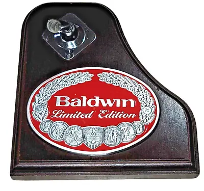Baldwin Pianos Limited Edition Writing Desk Pen Holder Wood And Pewter Display • $28.95