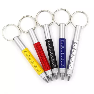 Multifunction Mini Ballpoint Pen Metal Screwdriver Tool Touch Screen Keychain~ • $9.99