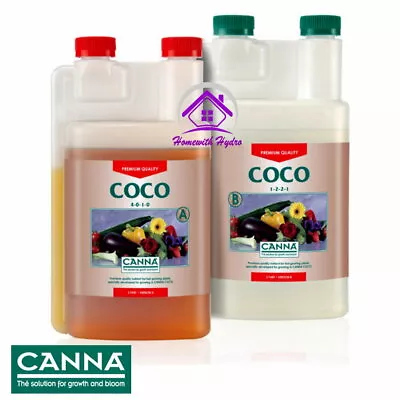 £16.85 • Buy Canna Coco A+B 1 Litre Veg & Flower Plant Food Base Nutrients Hydroponics