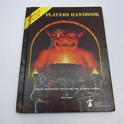 Advanced Dungeons And Dragons D&D Players Handbook 1978 6th Printing 1980 #2010 • $69.98