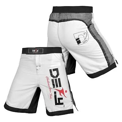 DEFY MMA Fight X-Treme Shorts Fight UFC Boxing Muay Thai Kick Boxing White • $13.99