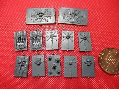 Warhammer 40k Chaos Space Marine Rhino Vehicle Plaques Icons Decorations Bits • $13.42