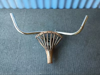 $55 • Buy Steer Skull Old Bicycle Part Assemblage Metal Wall Art Sculpture Industrial! 005