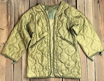 USGI Army Military NIGHT DESERT PARKA Quilted Coat LINER OD Green Medium NEW • $31.90