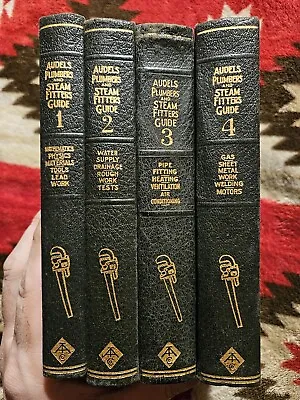 Audels Plumbers And Steam Fitters Guide Set Volumes 1-4 1940s Reprint • $40