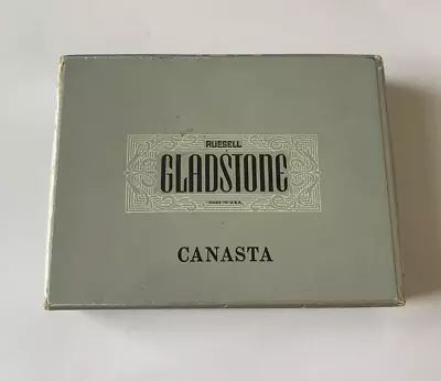 Russell Gladstone Canasta Double Full Deck Of Cards Vintage Zebras With Box • $11.97