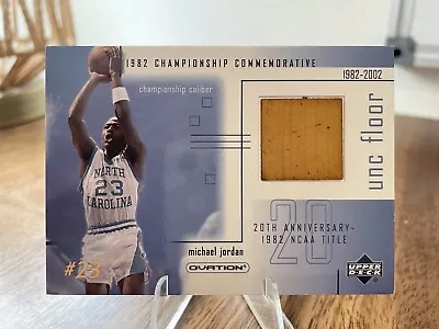 2001-02 Upper Deck Ovation Michael Jordan 20th Anniversary 1982 NCAA Floor Tile • $3