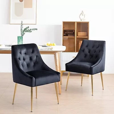 Dining Chairs  Upholstered Velvet Dining Chair Velvet Dining Chair (Set Of 2) • $198.89