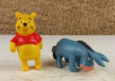 Disney Winnie The Pooh & Friends WINNIE & EEYORE 3  PVC Cake Topper/ Figurines • £8.99