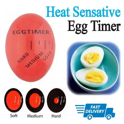 Colour Changing Egg Timer Perfect Boiled Eggs By Temperature Kitchen Helper AU • $8.89