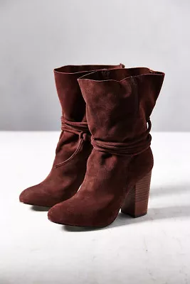 New Ecote Carly Suede Ankle-Tie Boot Size 9 MSRP: $129 Brown • $64