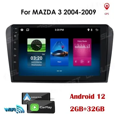 Fr Mazda 3 2004 2005 2006 2009 Car Android12 Stereo GPS Map Radio Player Carplay • $115