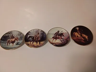 VINTAGE. The Hamilton Collection Of 4 Mystic Warrior Mini Plates • $25