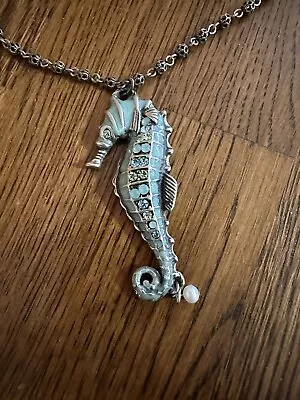 Vintage Mary Demarco Seahorse/Mermaid Toggle Clasp Necklace • $9.99