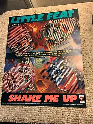 $5.49 • Buy 13.5-10 6/8” Little Feat Shake Me Up Album Ad Flyer