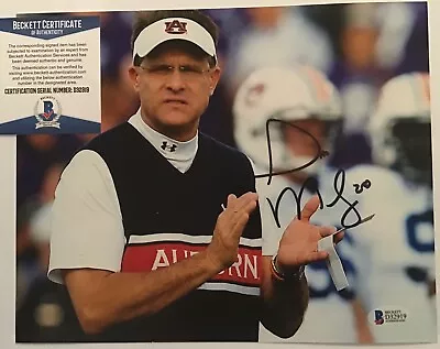 GUS MALZAHN SIGNED AUBURN TIGERS 8x10 PHOTO BECKETT BAS COA D32919 • $69.99