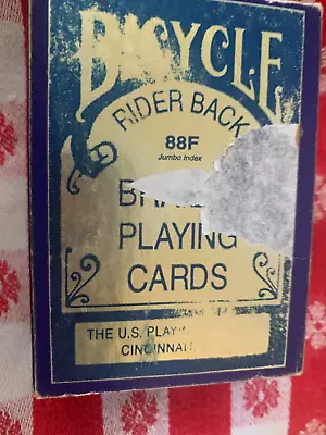 Vintage Braille Bicycle Playing Cards Original Box All 52 W/Jokers Show Wear • $19.99