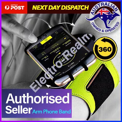 $22.95 • Buy Rotating Sports Running Jogging Gym Armband Arm Band Phone Holder For IPhone 12