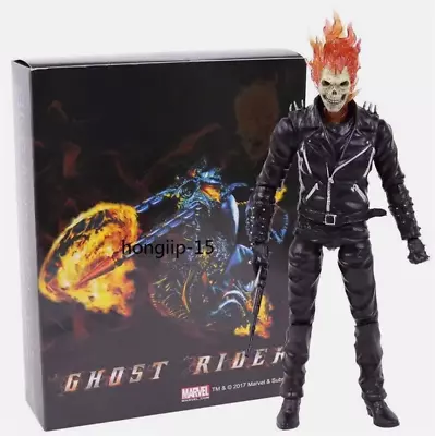 New Marvel Ghost Rider Johnny Blaze Action Figure Model PVC Toy Collectible Gift • $45.97