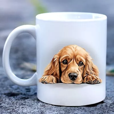 Pet Dog Mug Watercolour Cocker Spaniel - Ideal Gift • £7.50