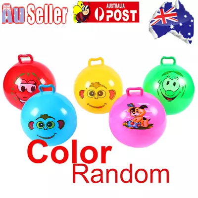 Inflatable Hopping Jumping Ball Bouncer Hopper Handle Kids Fun Toy Gift • $12.19