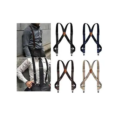 £13.56 • Buy Mens Suspender With Clips Work Suspenders For Men Construction Trousers