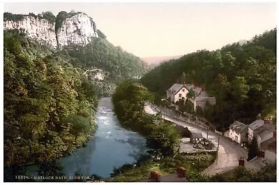 5279.Matlock Bath.small Houses Next To River.POSTER.Decoration.Wall Art • £49.19