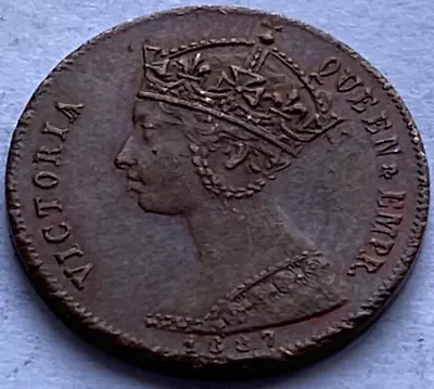 Jubilee Model Half Farthing Coin 1887 Queen Victoria / Higher Grade / #90 • £20.35