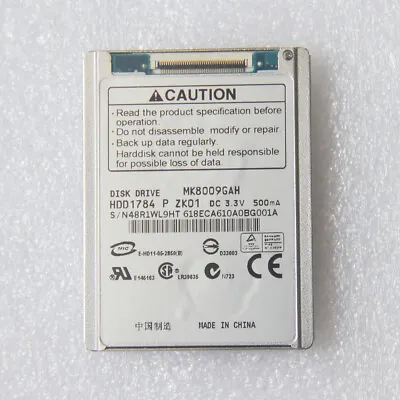 TOSHIBA MK8009GAH 1.8  80GB CE PATA ZIF HDD FOR DELL Latitude XT D420 D430 • $28.98