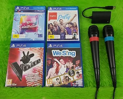 Ps4 SINGSTAR / VOICE /WE SING + Singstar WIRED Microphones - Make Your Selection • £32.99