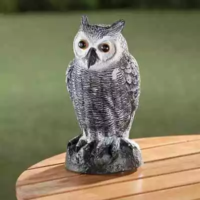 Hooting Owl Eyes Light Up Motion Activated -  Outdoor Yard Garden Pest Deterant • $44.99