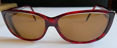 Hawt Sunnies! Ellen Tracey Cat Eye Red Plastic Sunglasses Glasses Women's Girls • $9.99