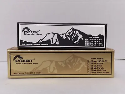 Lot Of 2 Everest Violin Shoulder Rests 1 Viola Ez Va 15 ~16.5  1 Ez Model Ez-1a • $19.99