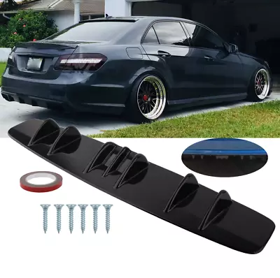 33  Rear Bumper Lip Diffuser Spoiler Shark For Benz W212 W211 E Class E350 E250 • $45.39