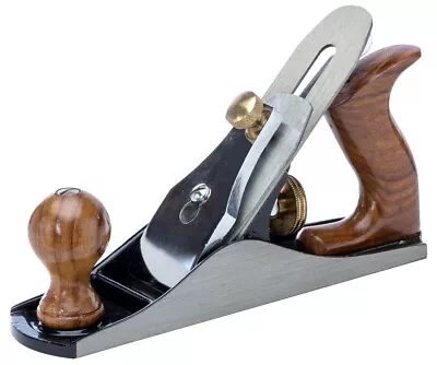 Woodworking Bench Plane 9-3/4  X 2  Cast Iron Steel Brass + Hardwood Handles New • $52.20