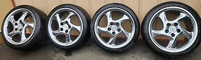 Porsche (Model 996) 911 Carrera Chrome Wheels Set Of Four (225 Front 265 Rear) • $800