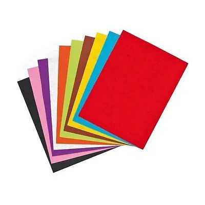 A4 Felt Sheets DIY Kids Art Craft Scrapbooking Gifts Assorted Coloured Pack 10 • £3.99