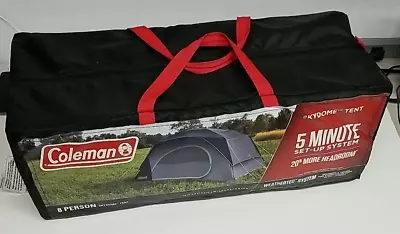 Coleman Skydome 8 Person Camping Tent With Dark Room Technology Quick Set Up NEW • $149.77