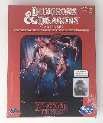 STRANGER THINGS Dungeons & Dragons Starter Set W Demogorgon Figures NO DICE Used • $34.99